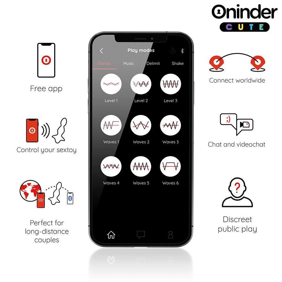 Oninder Cute - Love Butt Vibrating Anal Plug Dilator - Free Worldwide App