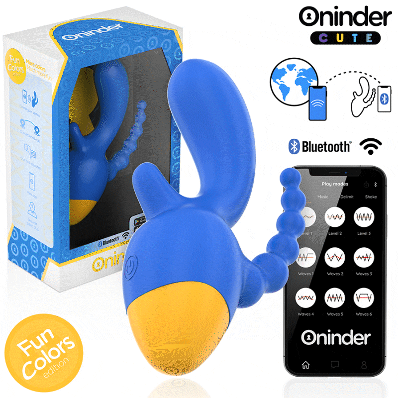 Oninder Cute - Love 3 Some Triple Vibrator - Free Worldwide App