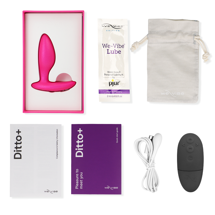 We-Vibe - Ditto+ Anal Plug Vibrator Pink