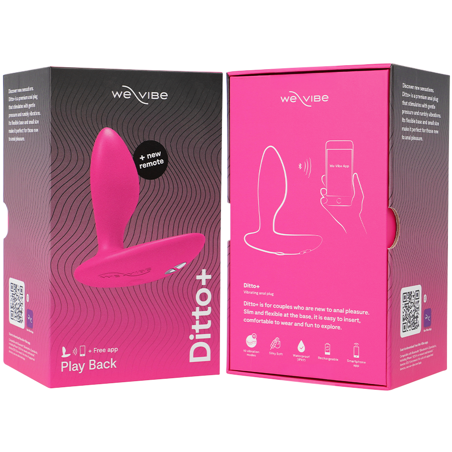 We-Vibe - Ditto+ Anal Plug Vibrator Pink
