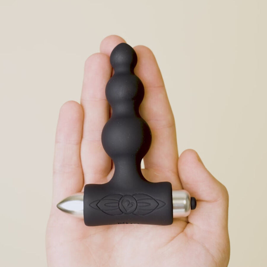 Rocks- Off - Petite Sensations Bubbles Anal Plug Vibrator Black