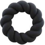 Rocks-Off - Twist Black Silicone Masturbator Ring