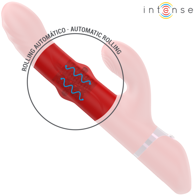 Intense - Lele Multifunction Vibrator Rotating & Oscillation & Stimulation Red