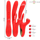Intense - Rosalia Multifunction Vibrator 3 In 1 Red