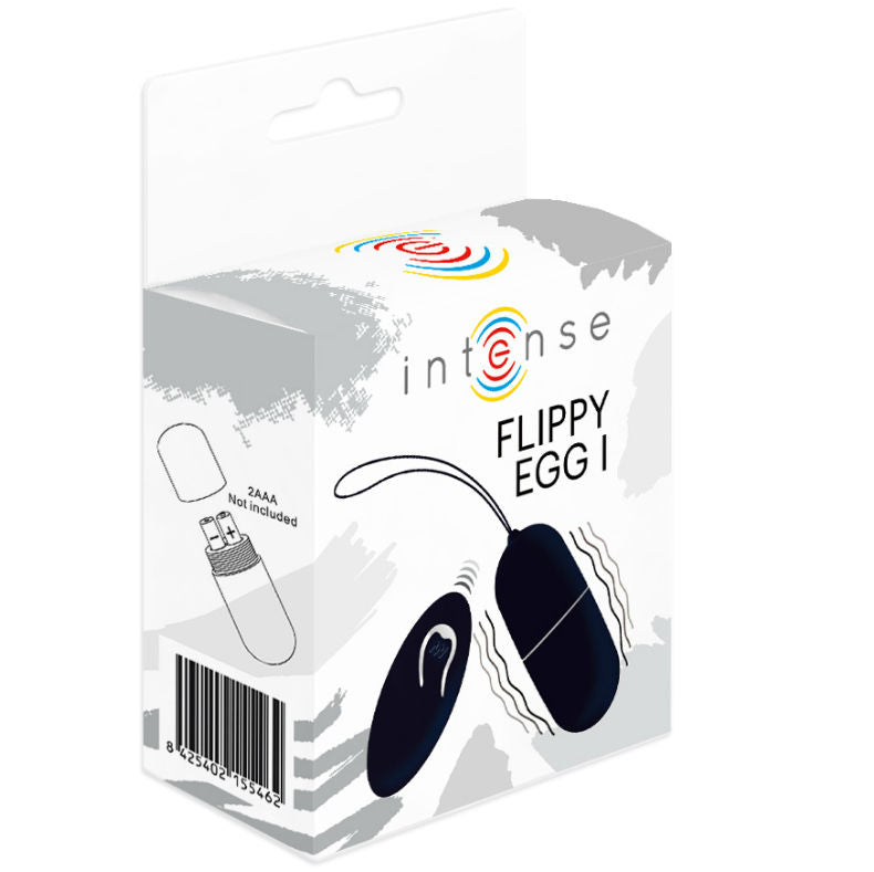 Intense - Flippy I Vibrating Egg With Remote Control Black