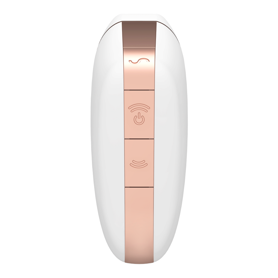 SATISFYER - LOVE TRIANGLE AIR PULSE STIMULATOR & VIBRATOR WHITE