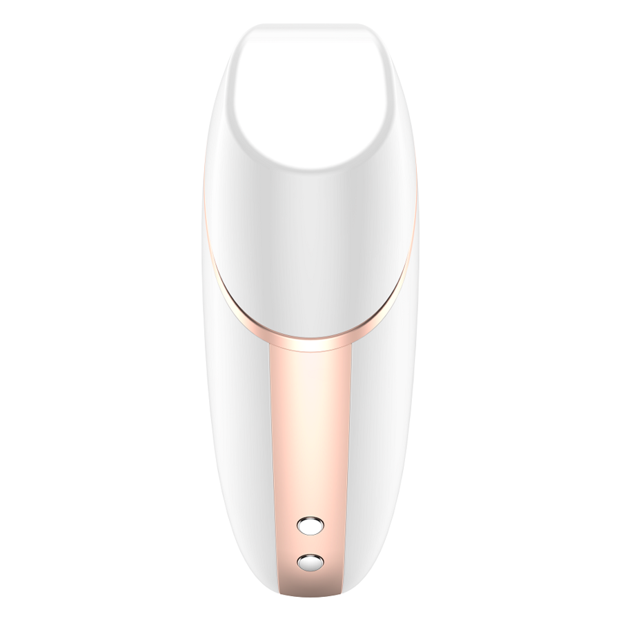 SATISFYER - LOVE TRIANGLE AIR PULSE STIMULATOR & VIBRATOR WHITE