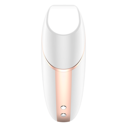 SATISFYER - LOVE TRIANGLE AIR PULSE STIMULATOR & VIBRATOR WHITE