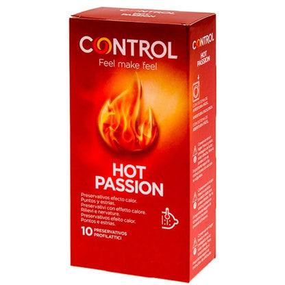 CONTROL - HOT PASSION EFECTO CALOR 10 UNIDADES