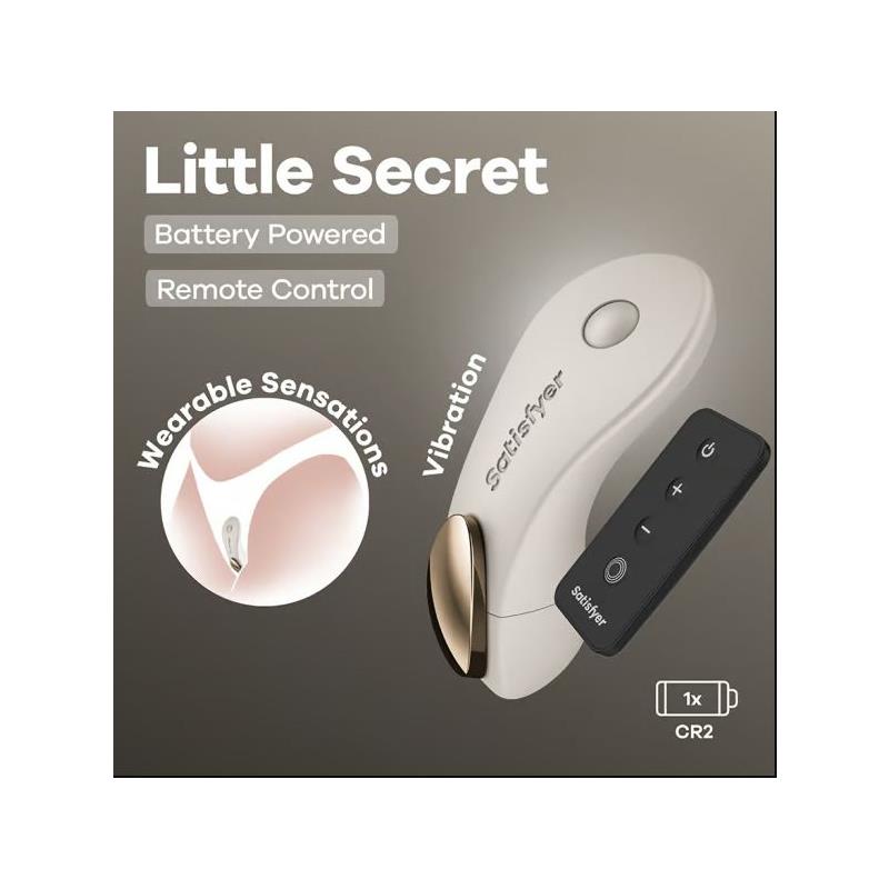Little Secret Panty Stimulator Battery Series Warm Grey
