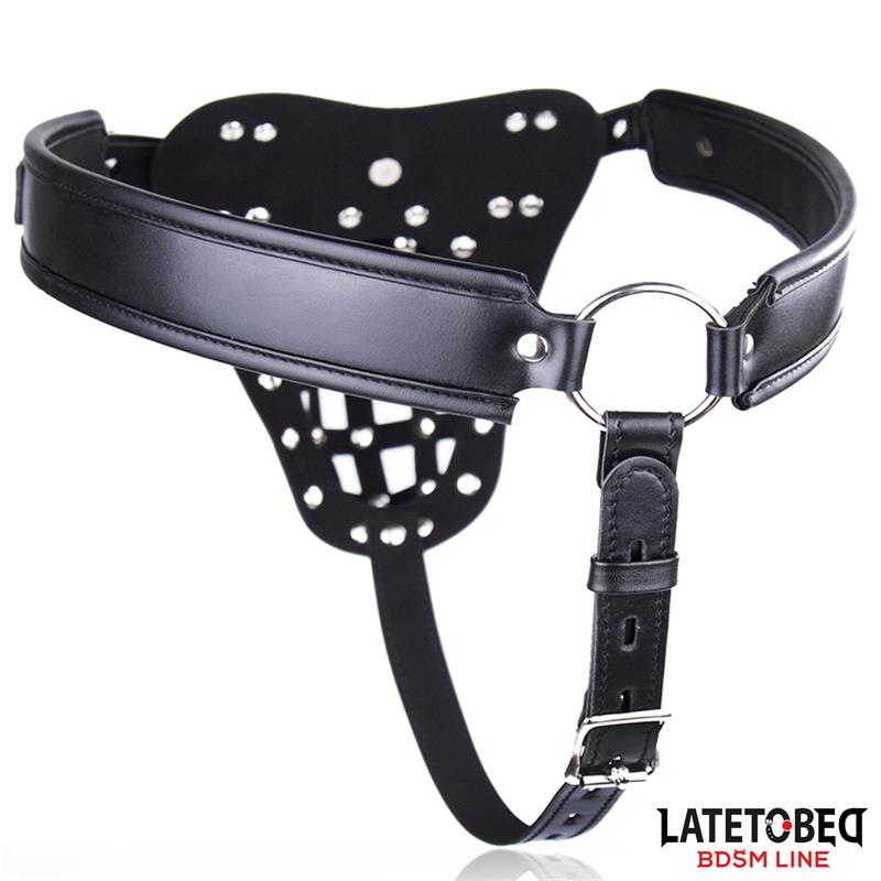 Mens Chastity Pants with Cage Adjustable