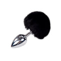 Metal Anal Plug with Pompon L