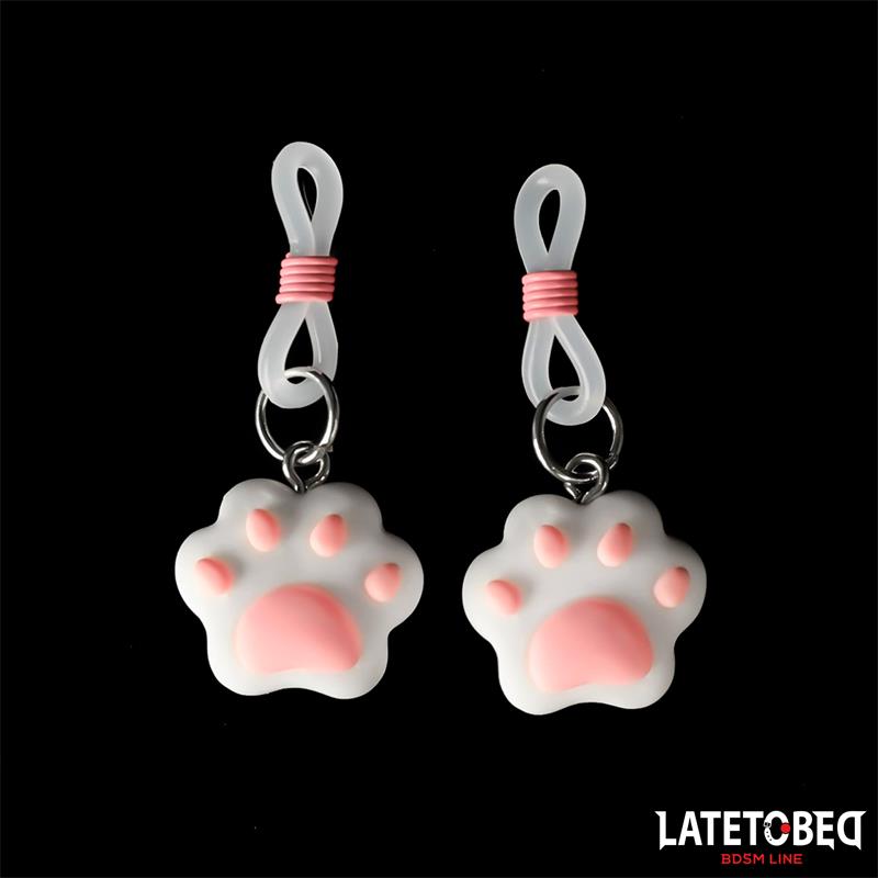 Nipple clamps with Kitty Paw