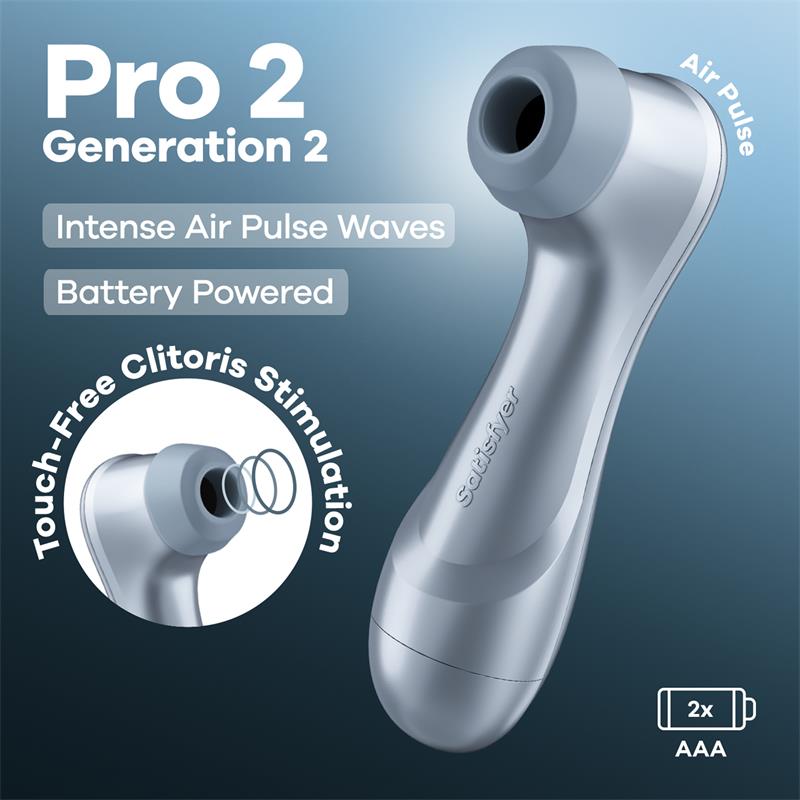 Pro 2 Gen 2 Clitoris Sucker Battery Series Ice Blue