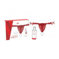 Red Brazilian Panty and Strawberry Slide Gel 50 ml
