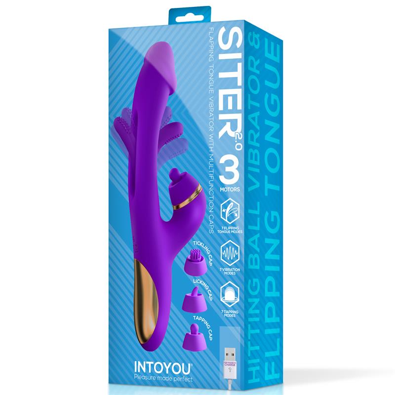 Siter 2.0 Flapping Tongue with Hitting Ball Vibrator with Caps