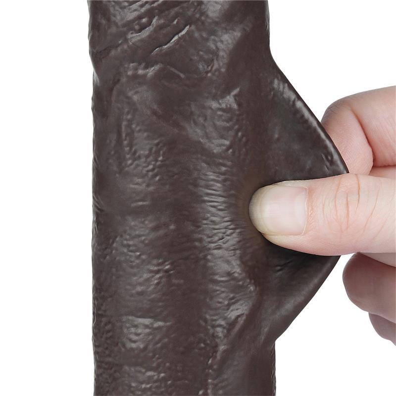 Sliding Skin Dual Layer Dildo 9.5